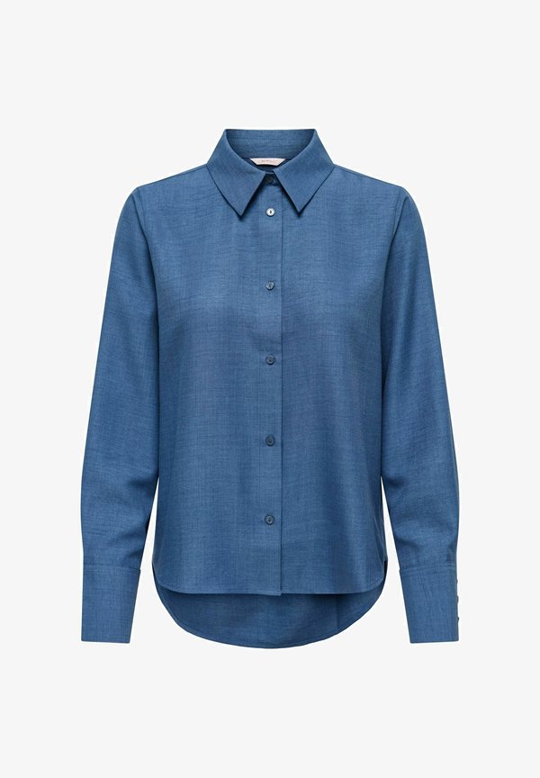 ONLY ONLBETTY - Button-down blouse - medium blue denim