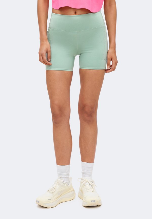 Nike Performance W NK DF SWIFT HR 4IN SHORT - Short running tights - steam
