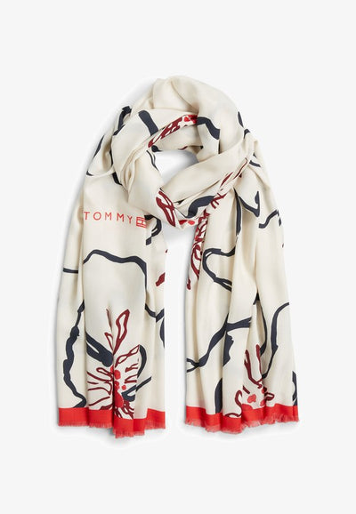 Tommy Hilfiger HILFIGER FLAG FLORAL SCARF - Scarf - multi-coloured