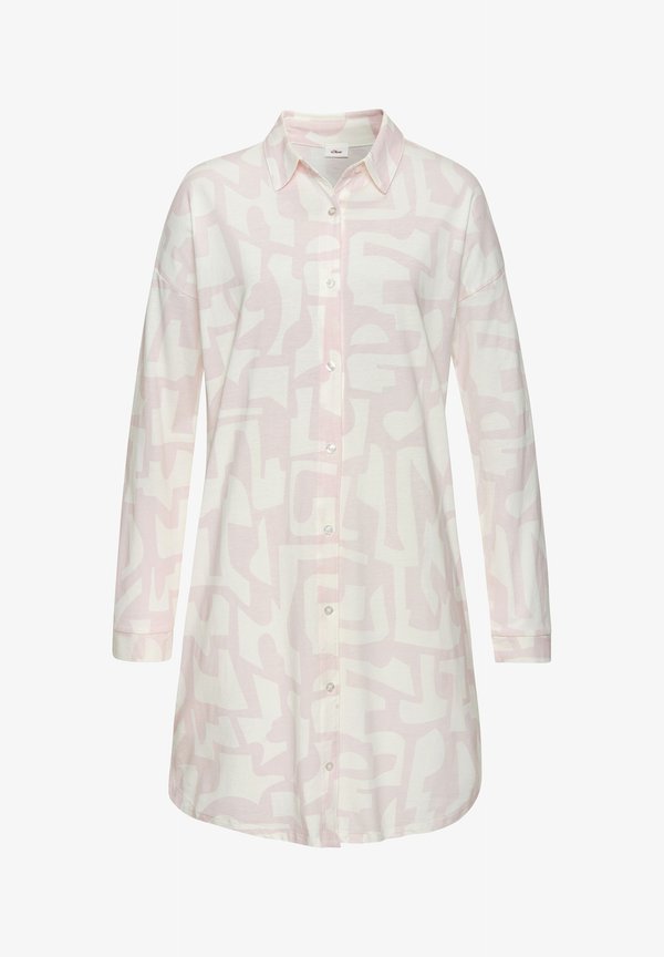 s.Oliver Nightie - rosa weiß gemustert
