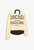 Bershka DOUBLE ASYMMETRIC NECK - SWEATSHIRT - Sweatshirt - yellow