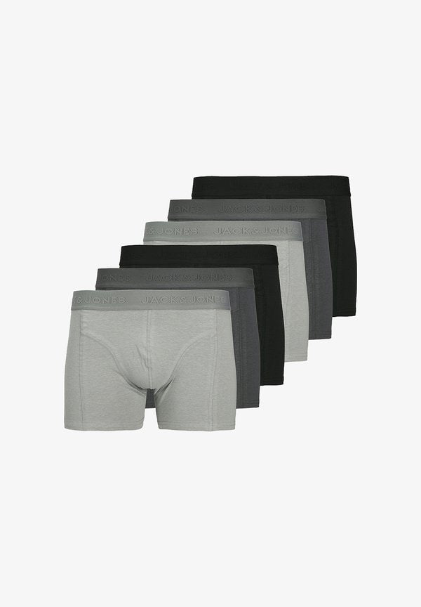 Jack & Jones RETRO 6ER PACK ORDINARY - Trunks - schwarz   grau