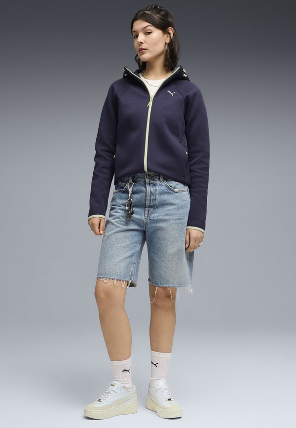 Puma EVOSTRIPE  - Zip-up sweatshirt - deep plum
