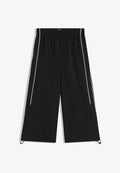 Bershka Trousers - black