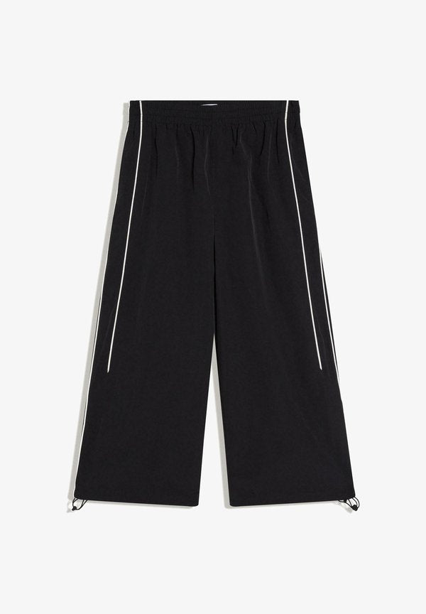 Bershka Trousers - black