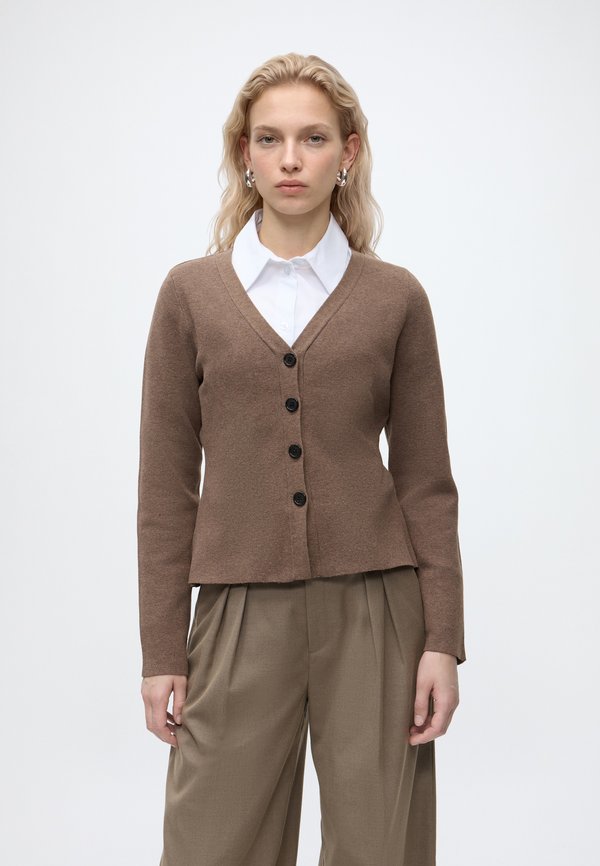 Vero Moda VMMILLE V NECK  - Cardigan - cocoa brown