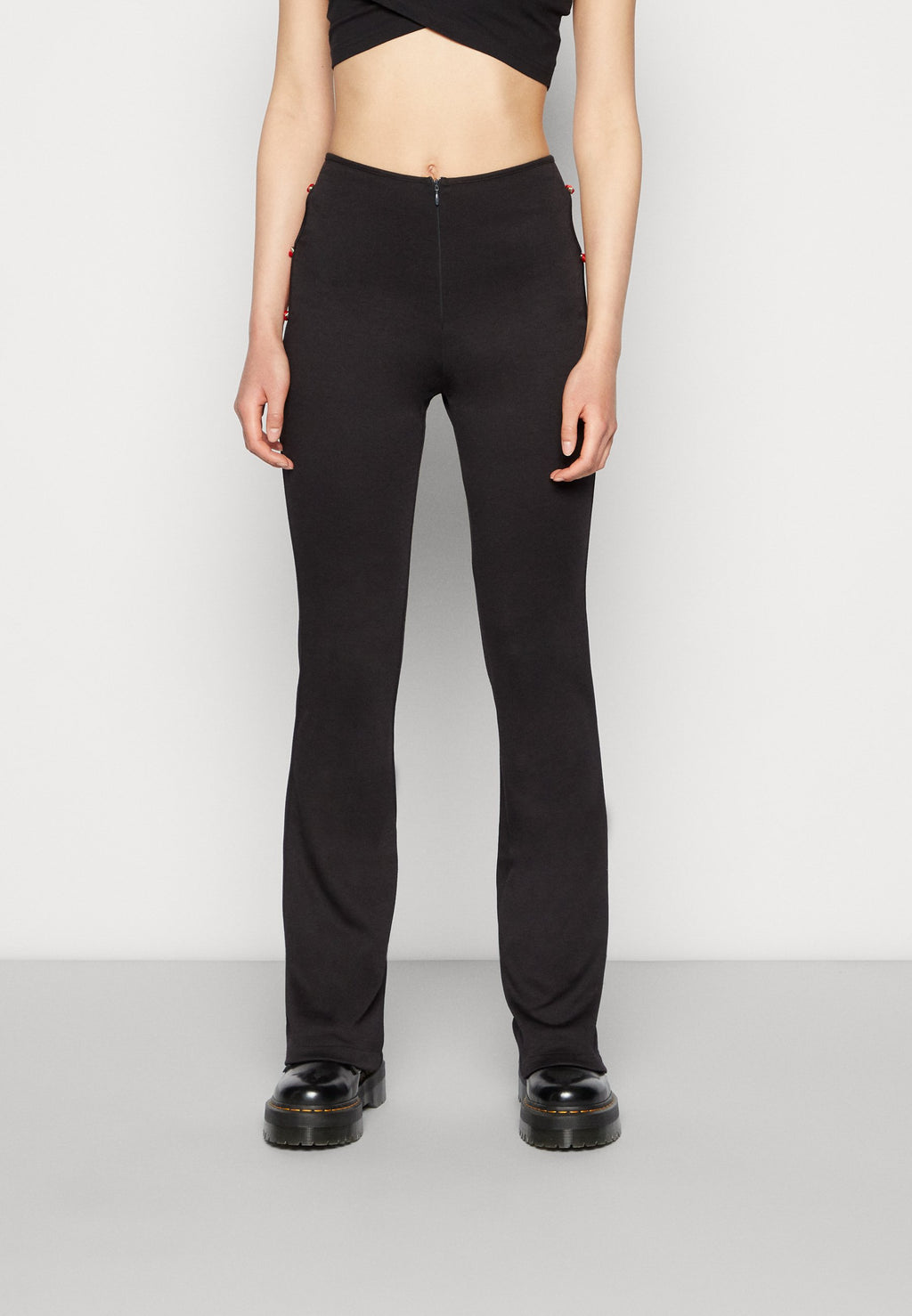 Local Heroes ROSE BLACK FLARED PANTS