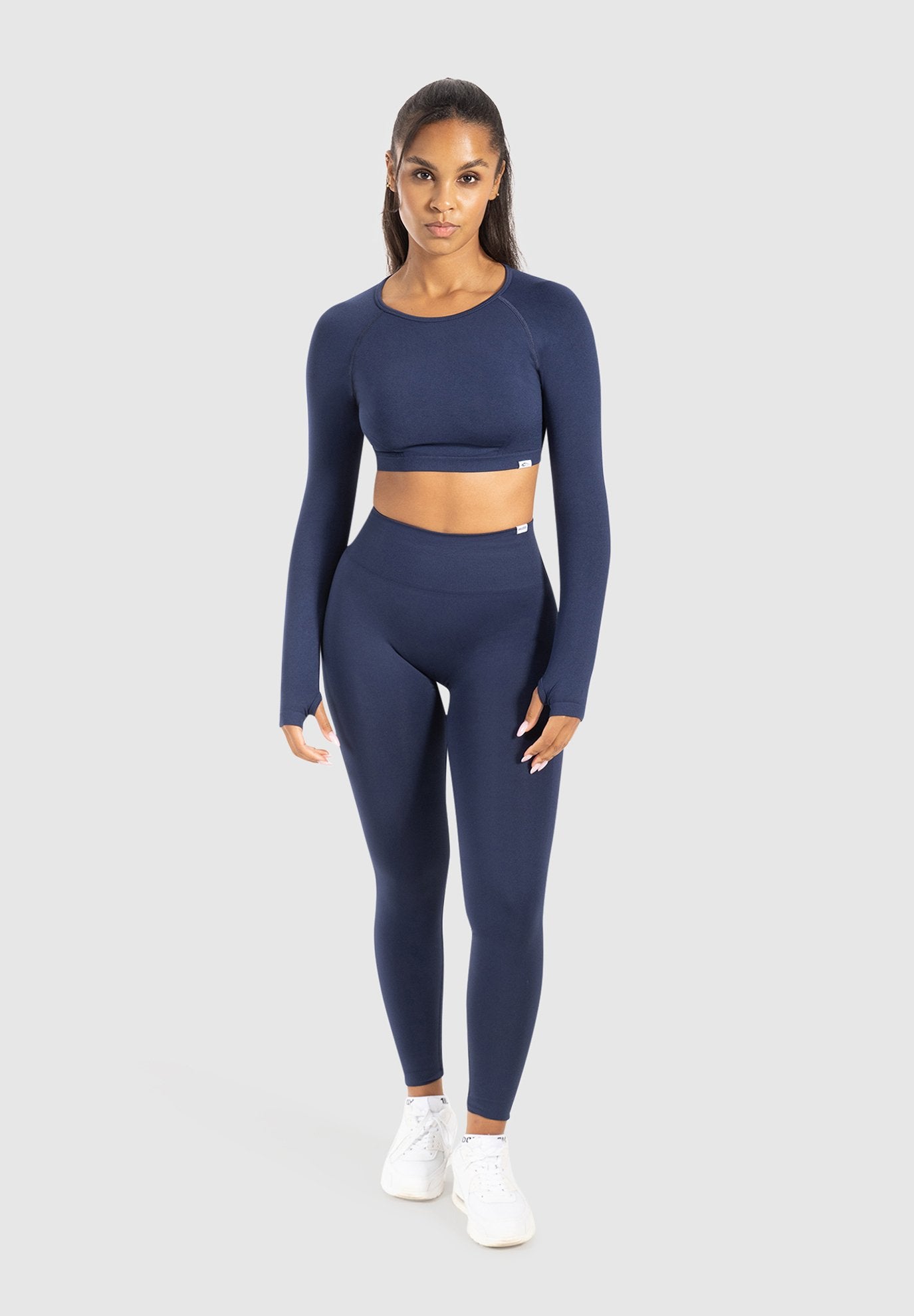 Smilodox CROPPED LONG SLEEVE THUMB HOLES LINNEA