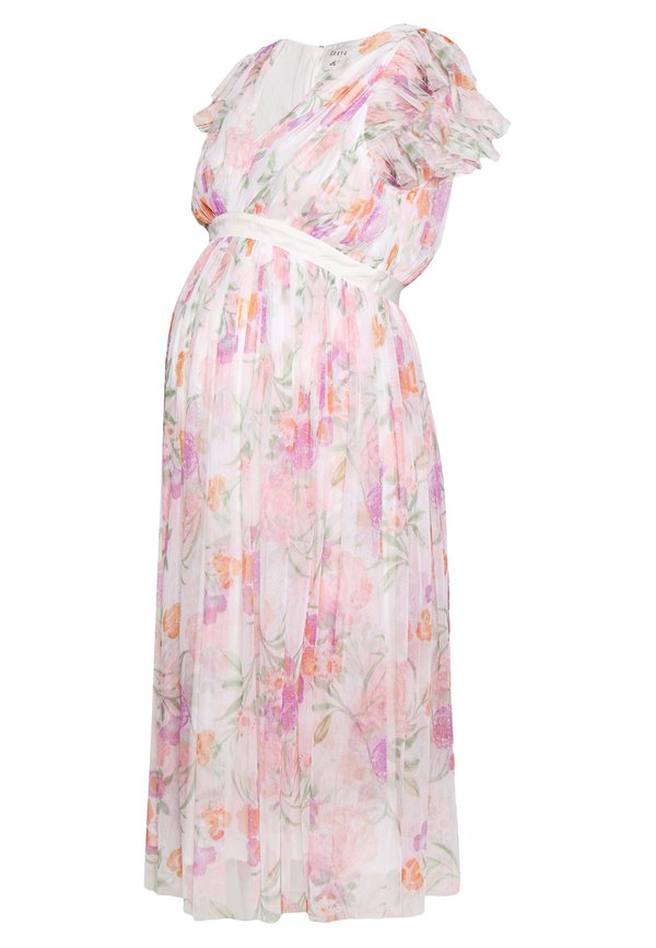 Anaya with love Maternity DEEP MIDI DRESS WITH WAISTBAND