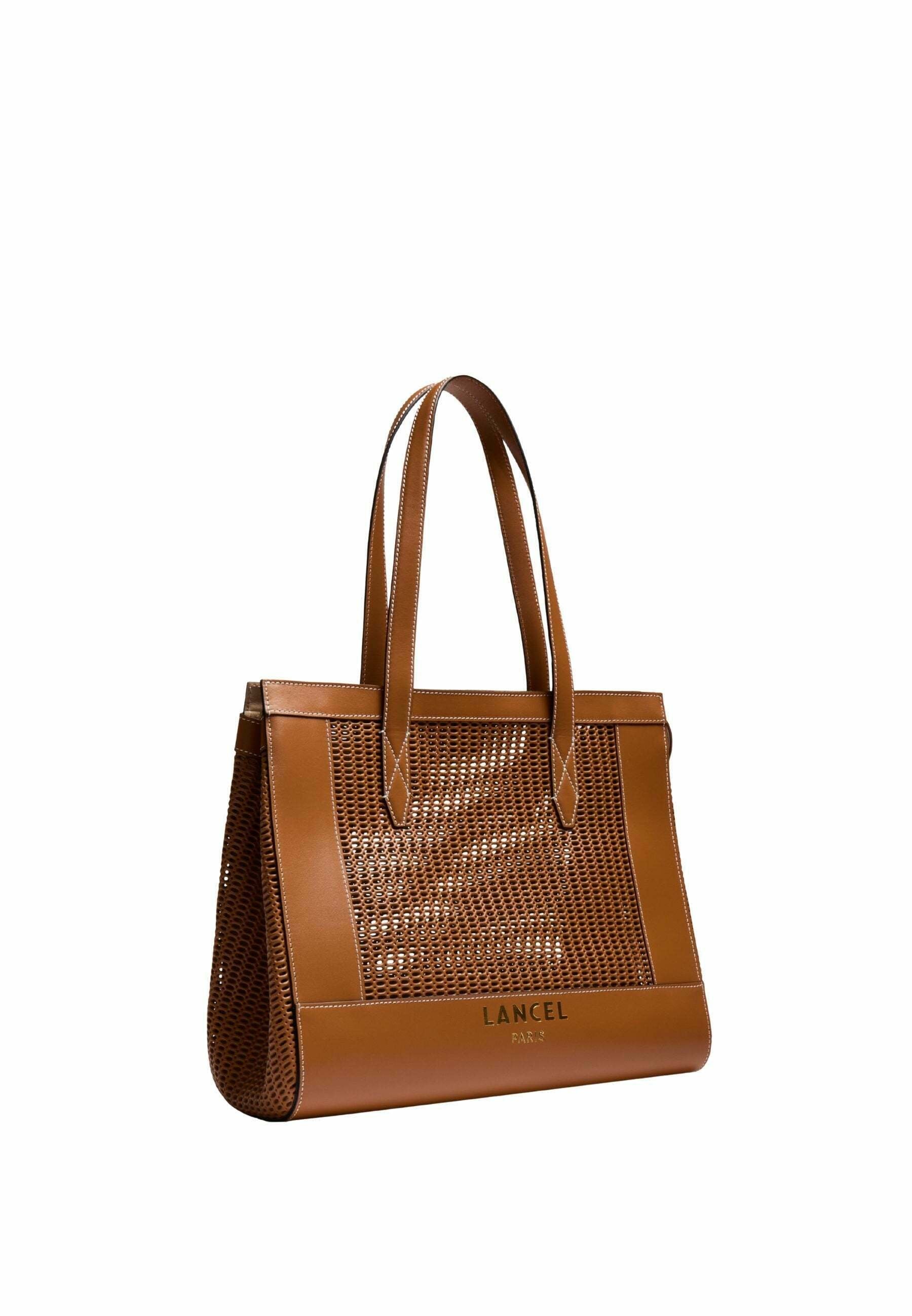 Lancel LANCEL CABAS / SHOPPING L JOUR ANIMATION AJOUREE CAMEL FEMME