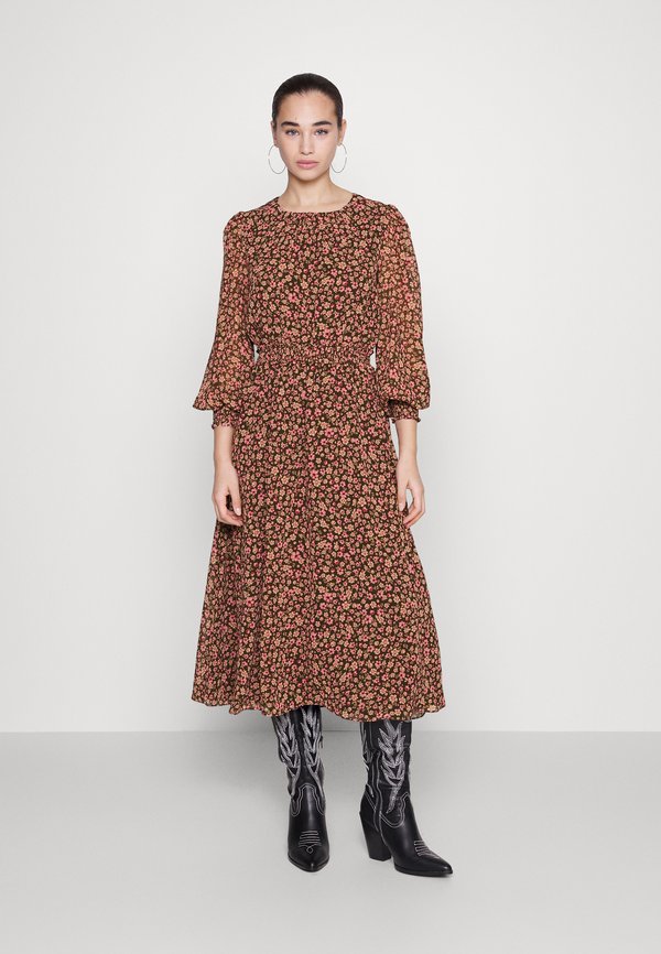 Forever New ANASTASIA LONG SLEEVE MIDI DRESS
