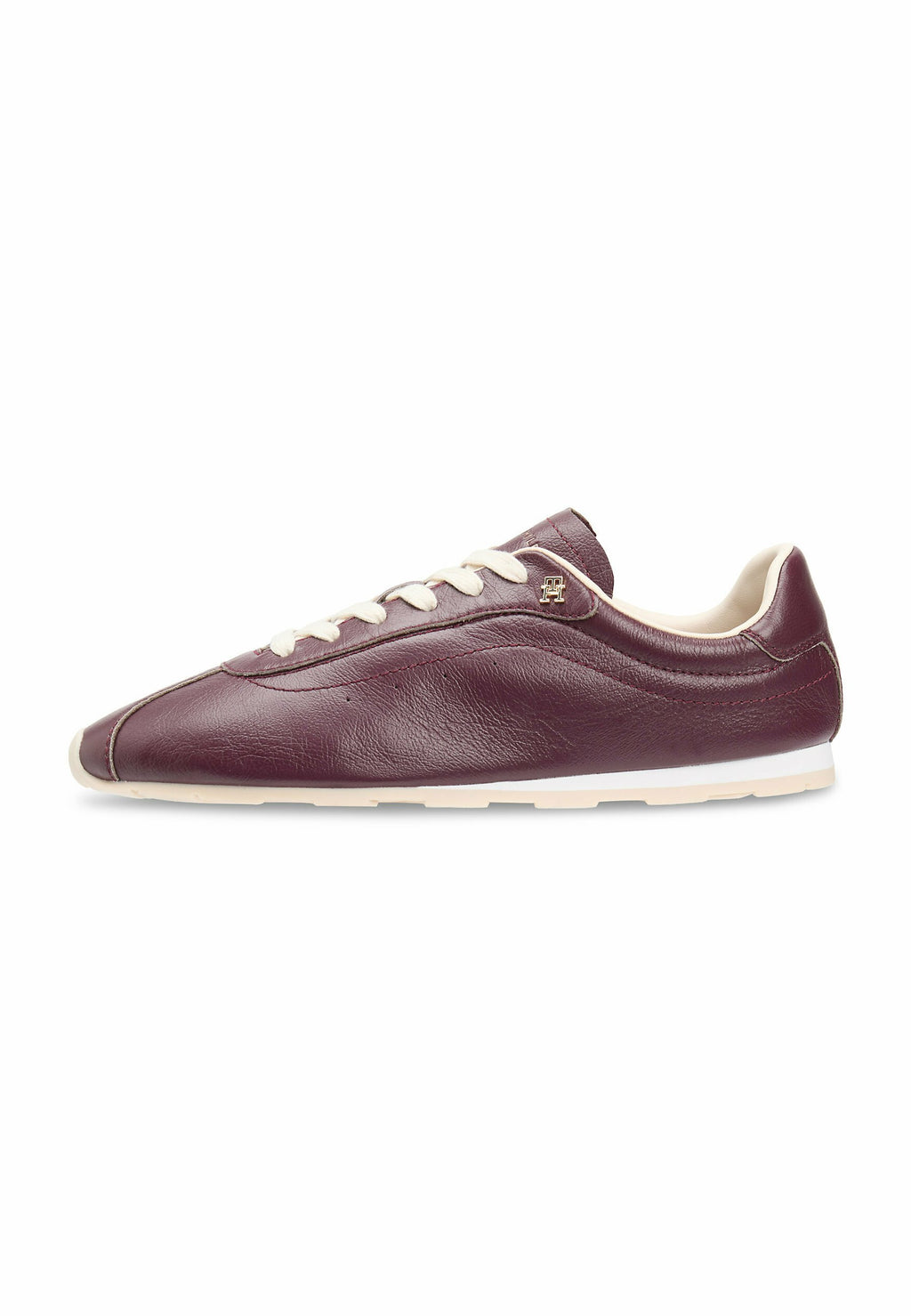 TH MONOGRAM LOW PROFILE LEATHER TRAINERS Media 1