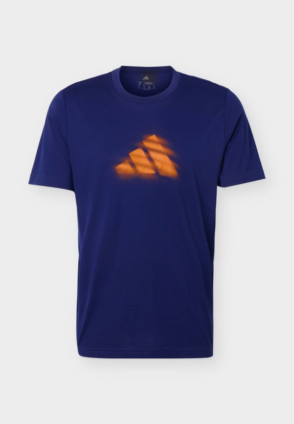 adidas Performance CLAY IS NOT GRAPHIC - Sports T-shirt - dark blue