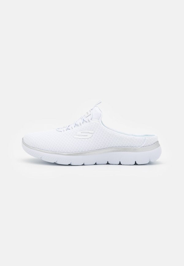 Skechers SUMMITS - Mules - white/silver