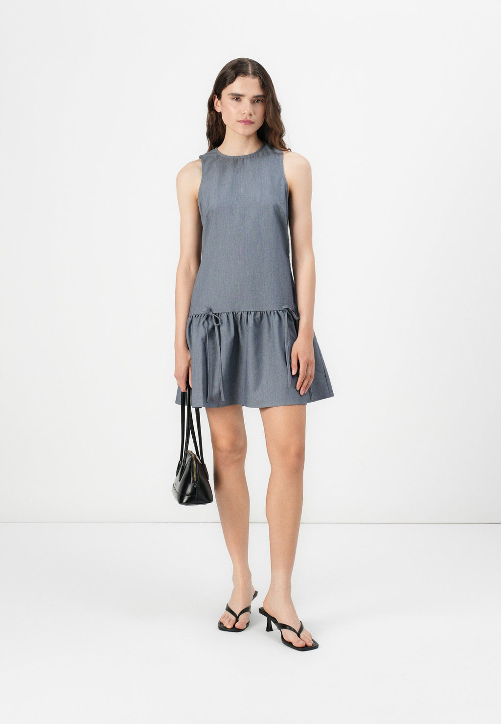 Noisy May NMTILLA O NECK TIE DRESS