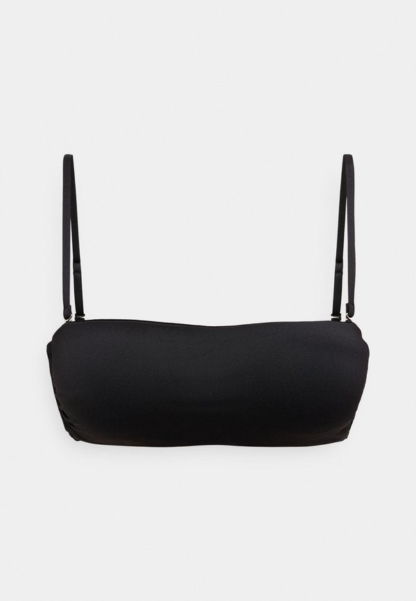 Calvin Klein Swimwear BANDEAU STRAPS ESSENTIALS - Bikini top - black