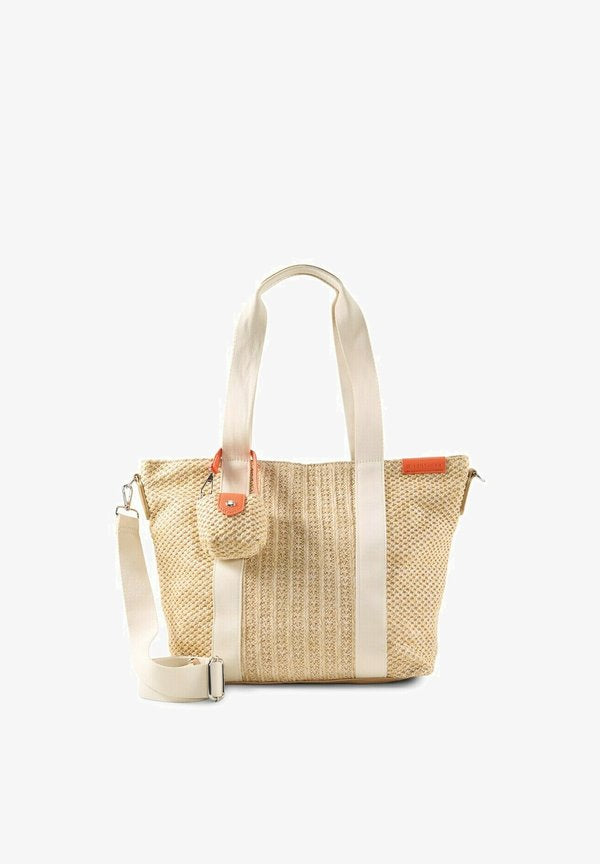 TOM TAILOR VANYA ZIP SHOPPER L - Tote bag - mixed beige