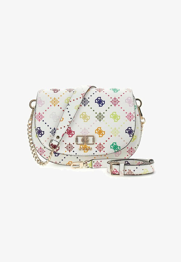 Guess EMELIE LOGO FLAP - Handbag - multi-coloured
