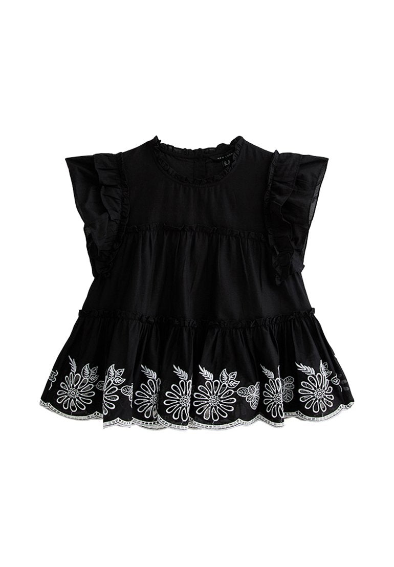 New Look FLORAL EMBROIDERED FRILLY