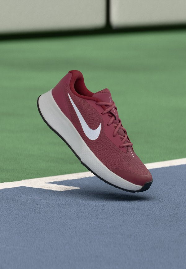 Nike Performance VAPOR LITE 3 - Clay court tennis shoes - pink smoke/white/vast grey/black