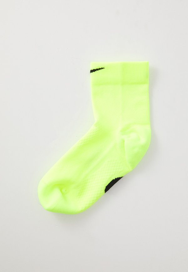 Nike Performance RUN UNISEX - Sports socks - volt/black