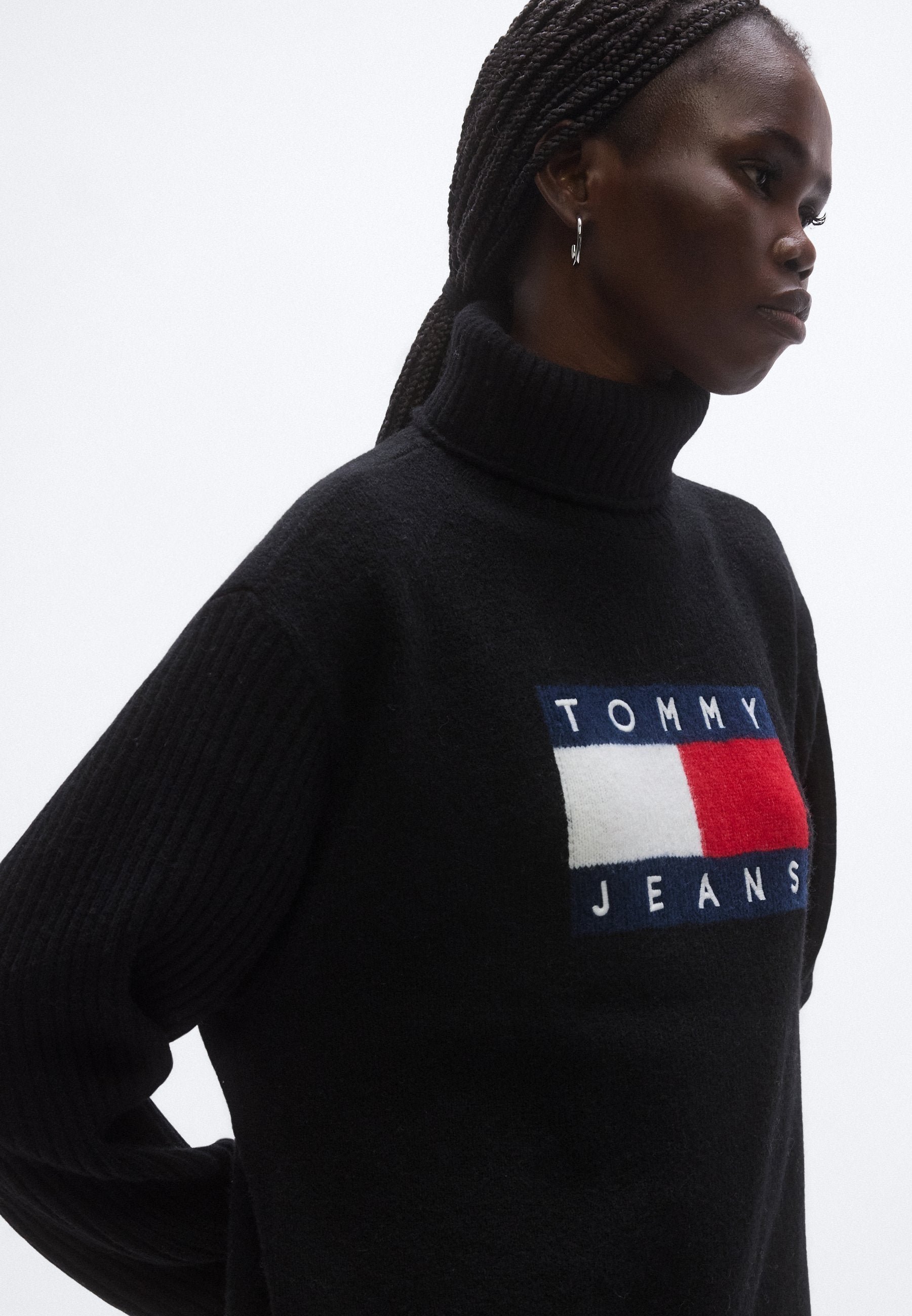 Tommy Jeans TOMMY FLAG RELAXED MAXI JUMPER DRESS