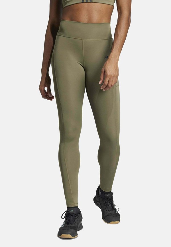 adidas Performance TIGHT OPTIME FULL LENGHTS TIGHT - Leggings - olive strata