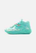 Puma MB05 MELO WORLD - Basketball shoes - aquatic/for all time red