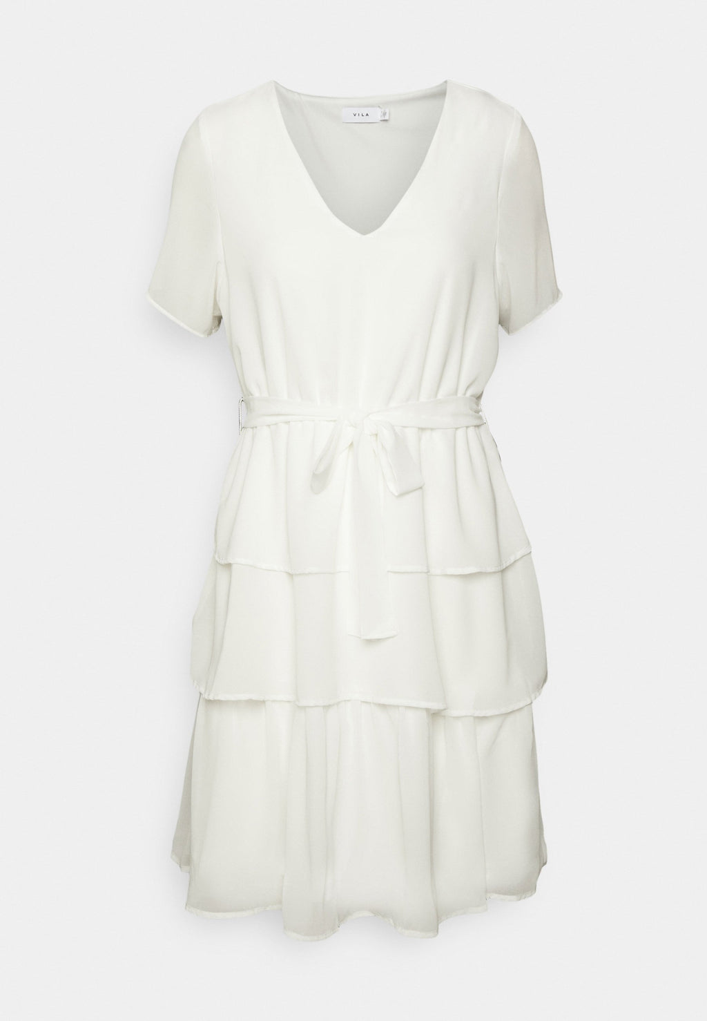 VILA VIURA V NECK SHORT LAYERED DRESS