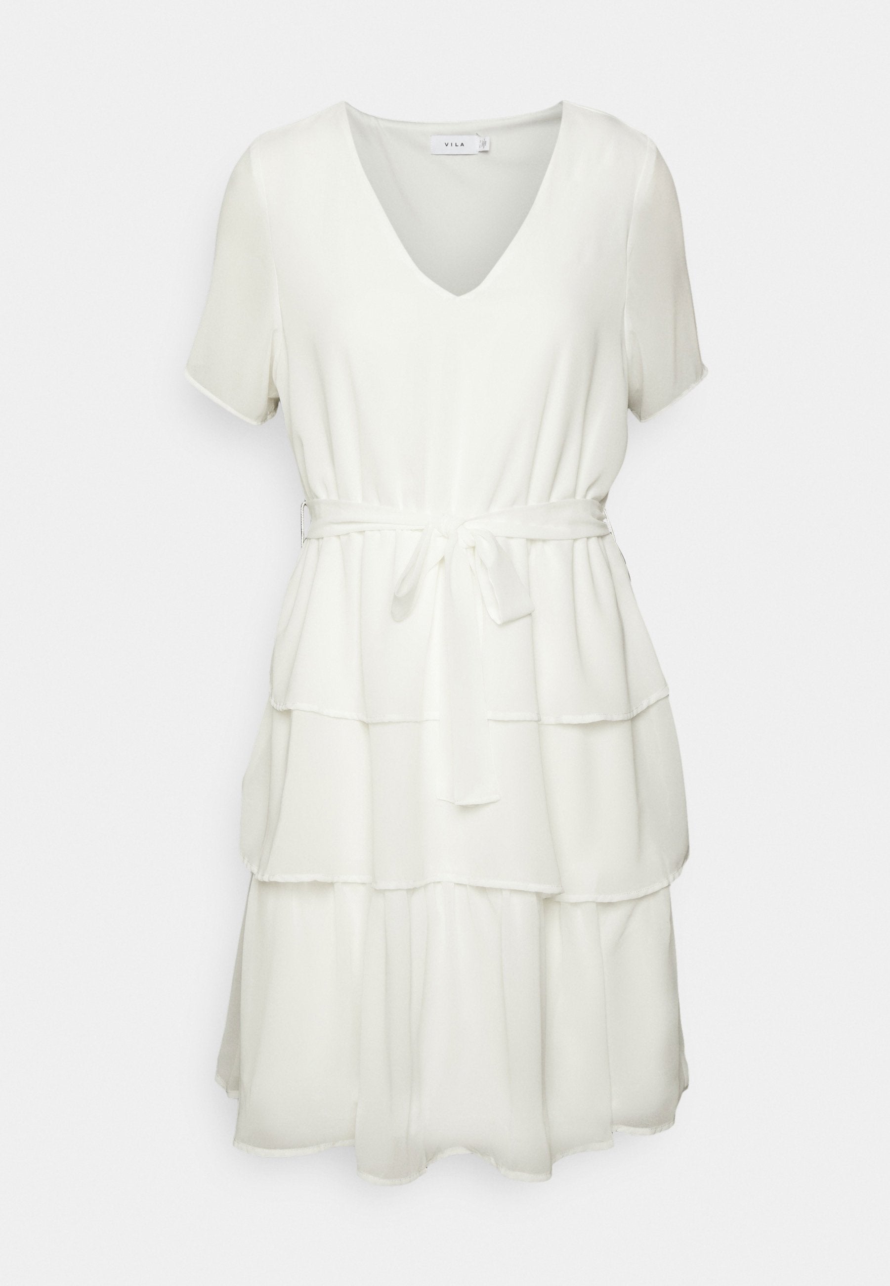 VILA VIURA V NECK SHORT LAYERED DRESS