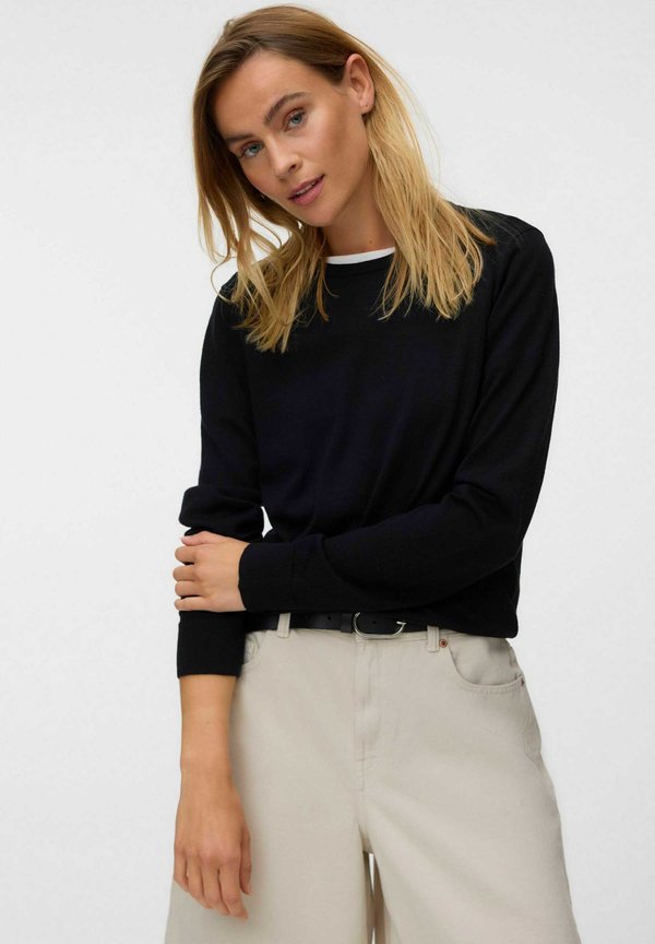 Vero Moda KNITTED PULLOVER AWCARA KNITTED PULLOVER - Jumper - black