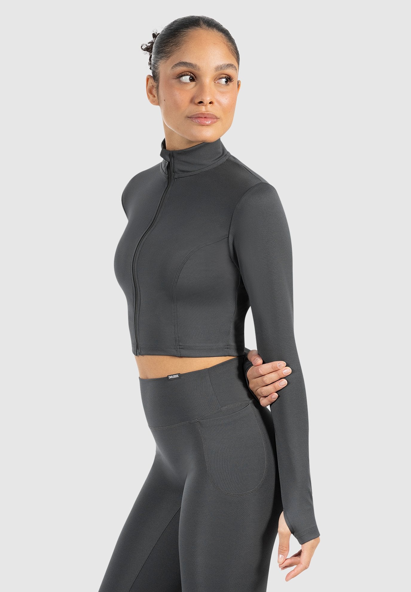Smilodox CROPPED ZIP TRAINING NILAI