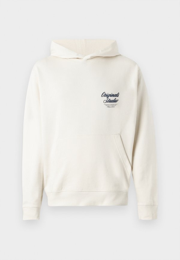 Jack & Jones JORNORREBRO TYPO BACK SWEAT HOOD SN - Hoodie - antique white