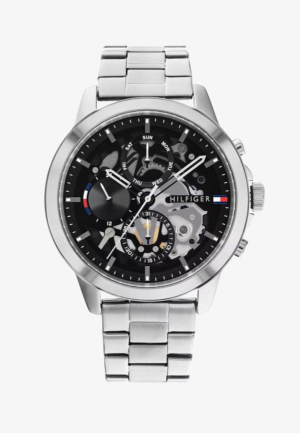 Tommy Hilfiger CHRONO_AUTOMATIC - Chronograph watch - silver-coloured