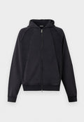 LOOSE FIT REVERSE SEAMS ZIP-UP HOODIE Media 1