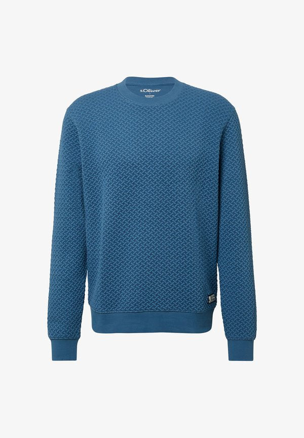 s.Oliver Sweatshirt - azurblau