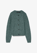 Vero Moda VMNOVAH O NECK BUTTON CARDI - Cardigan - balsam green
