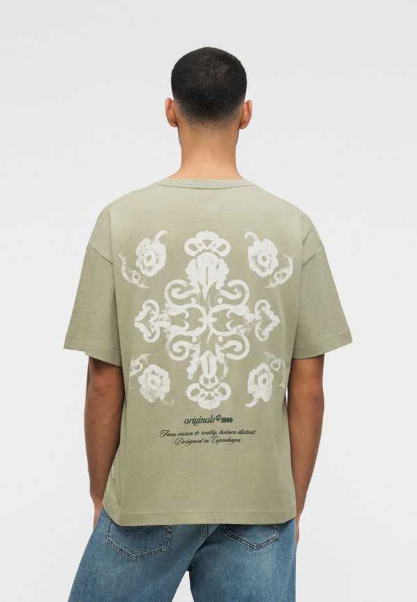 Jack & Jones T- - Print T-shirt - seagrass