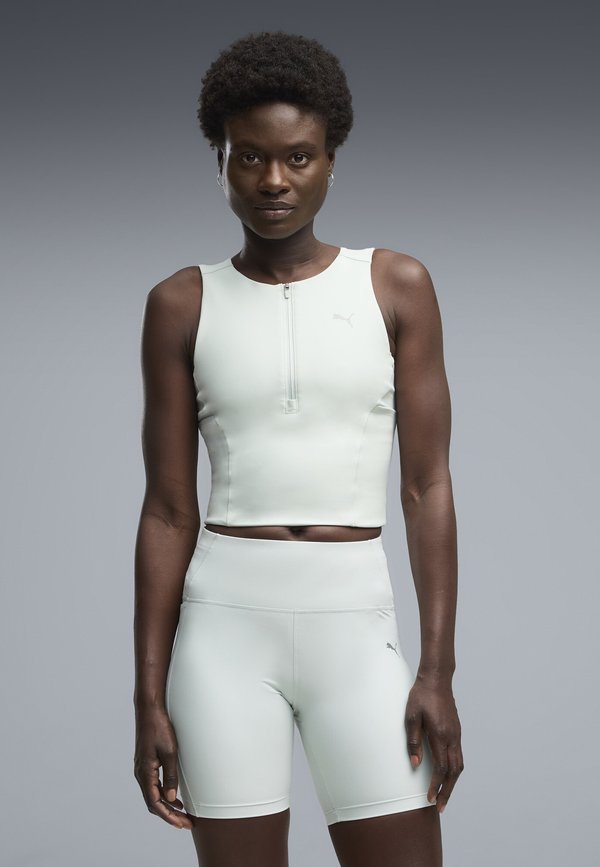 Puma W RUN LIGHTSTRIDE CROP TOP - Top - créme de mint