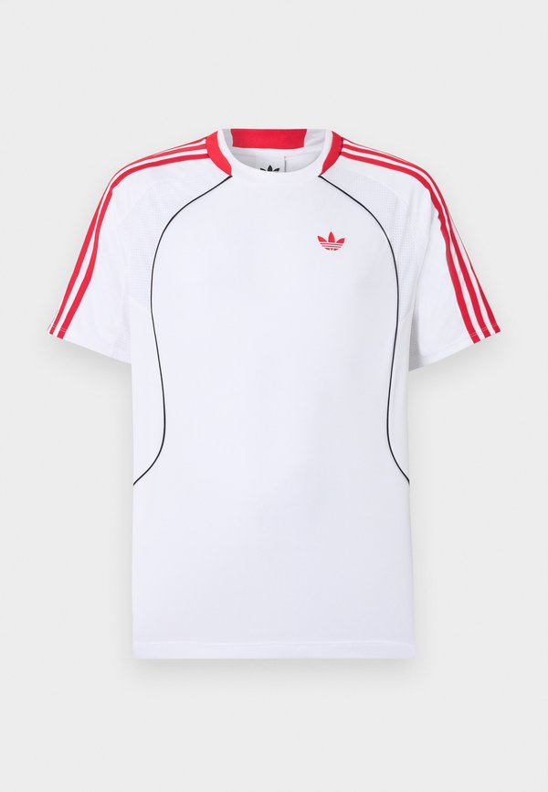 adidas Originals TEAMGEIST TEE - Basic T-shirt - white/pure ruby