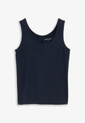 TOM TAILOR TOM TAILOR T-SHIRT SLIM FIT TOP MIT RUNDHALSAUSSCHNITT - Top - sky captain blue