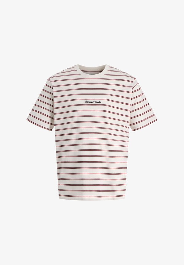 Jack & Jones T- - Print T-shirt - cabernet