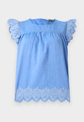 ONLY ONLTULUM - Blouse - blue bonnet/bright white