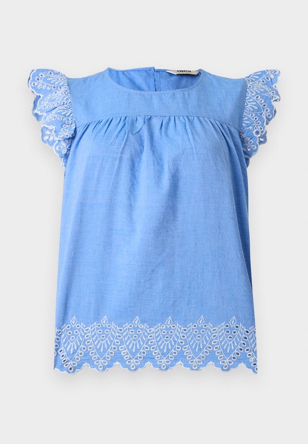 ONLY ONLTULUM - Blouse - blue bonnet/bright white