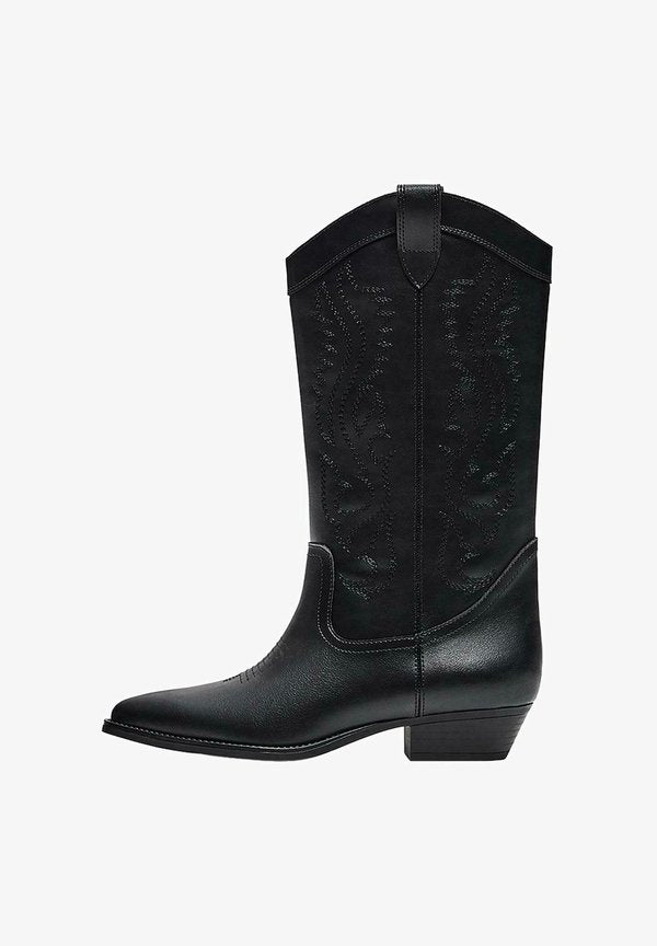 Bershka COWBOY - BOOTS - Cowboy/Biker boots - black