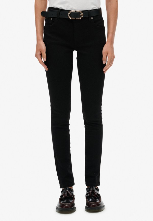 Superdry & Co MID RISE SKINNY  - Jeans Skinny Fit - black