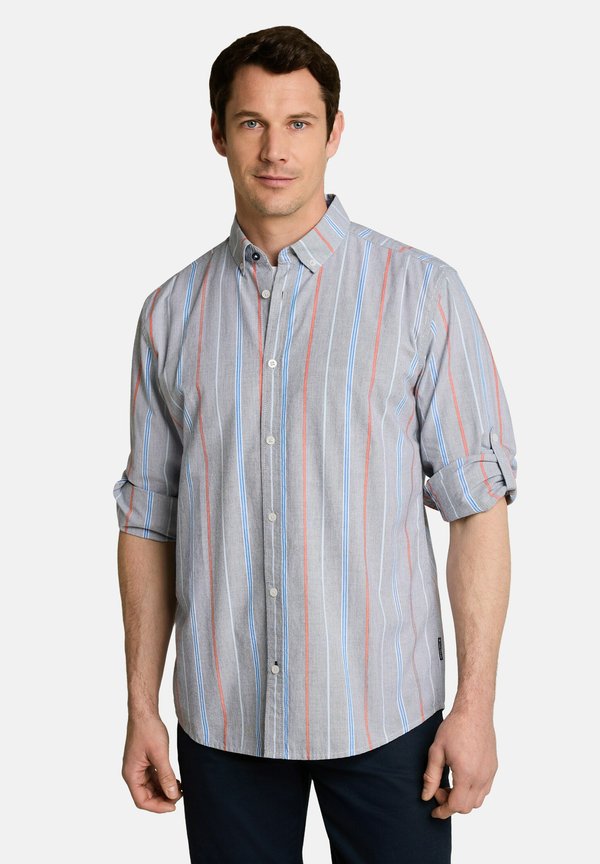 TOM TAILOR REGULAR FIT HEMD MIT STREIFEN - Shirt - navy irregular stripe