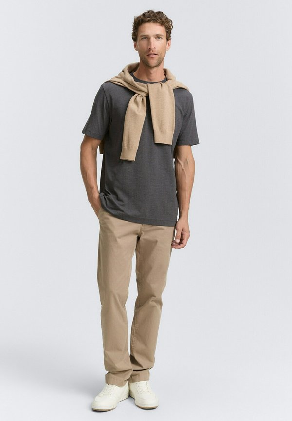 TOM TAILOR 2-PACK - Basic T-shirt - dark grey melange