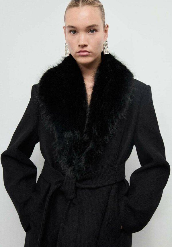 Mango ADULT - Classic coat - black