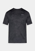Under Armour TECH VENT JACQUARD - Sports T-shirt - black/anthracite/castlerock